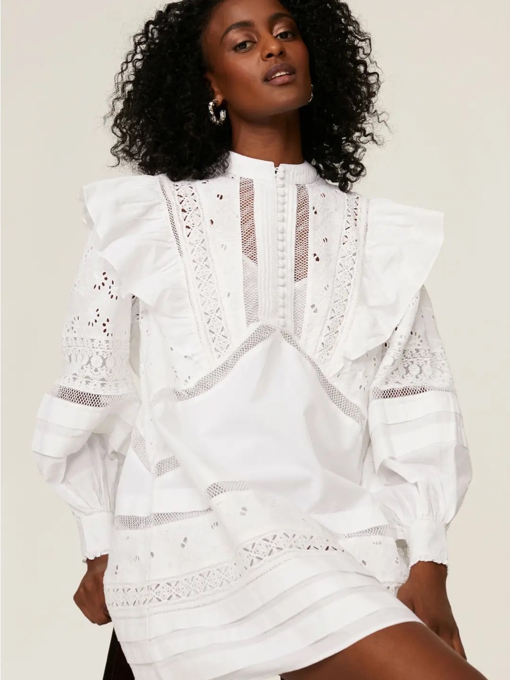AllSaints Prim Broderie Dress